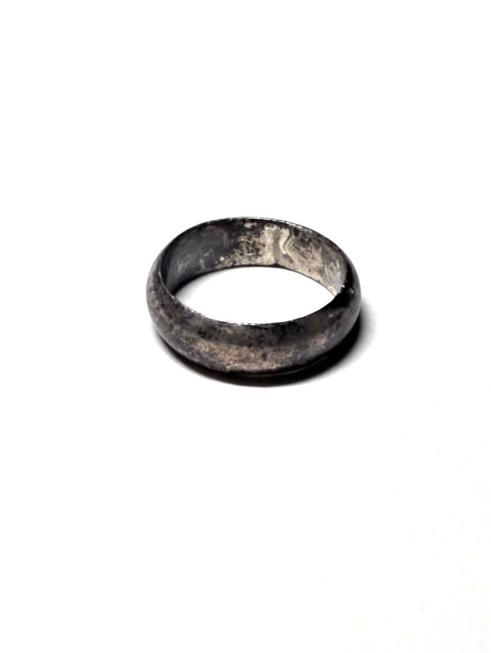 Vintage Sterling Silver Dome Band Ring Size 6 marked and Acid Tested 4g